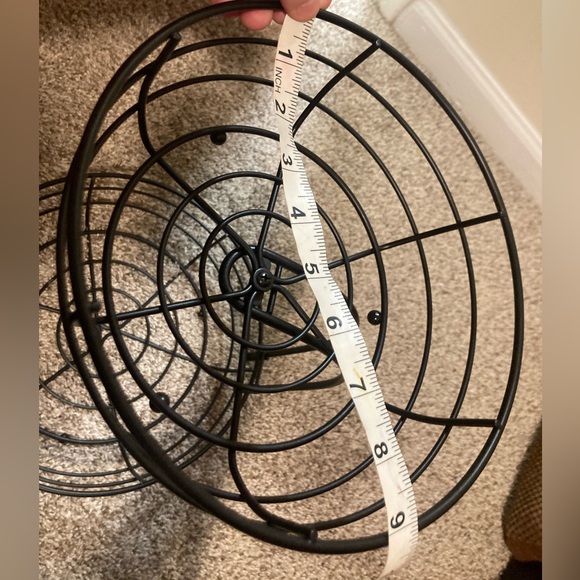 Elegant Black Wire Double Tiered Basket Organizer - Picture 7 of 9